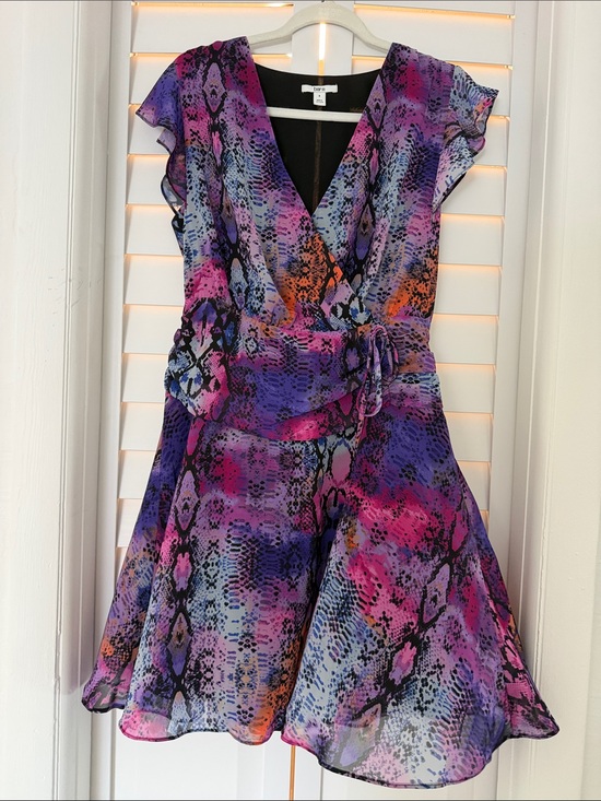 Bar III Dresses & Skirts - Bar III Purple Pink Multicolor Wrap Mini Dress